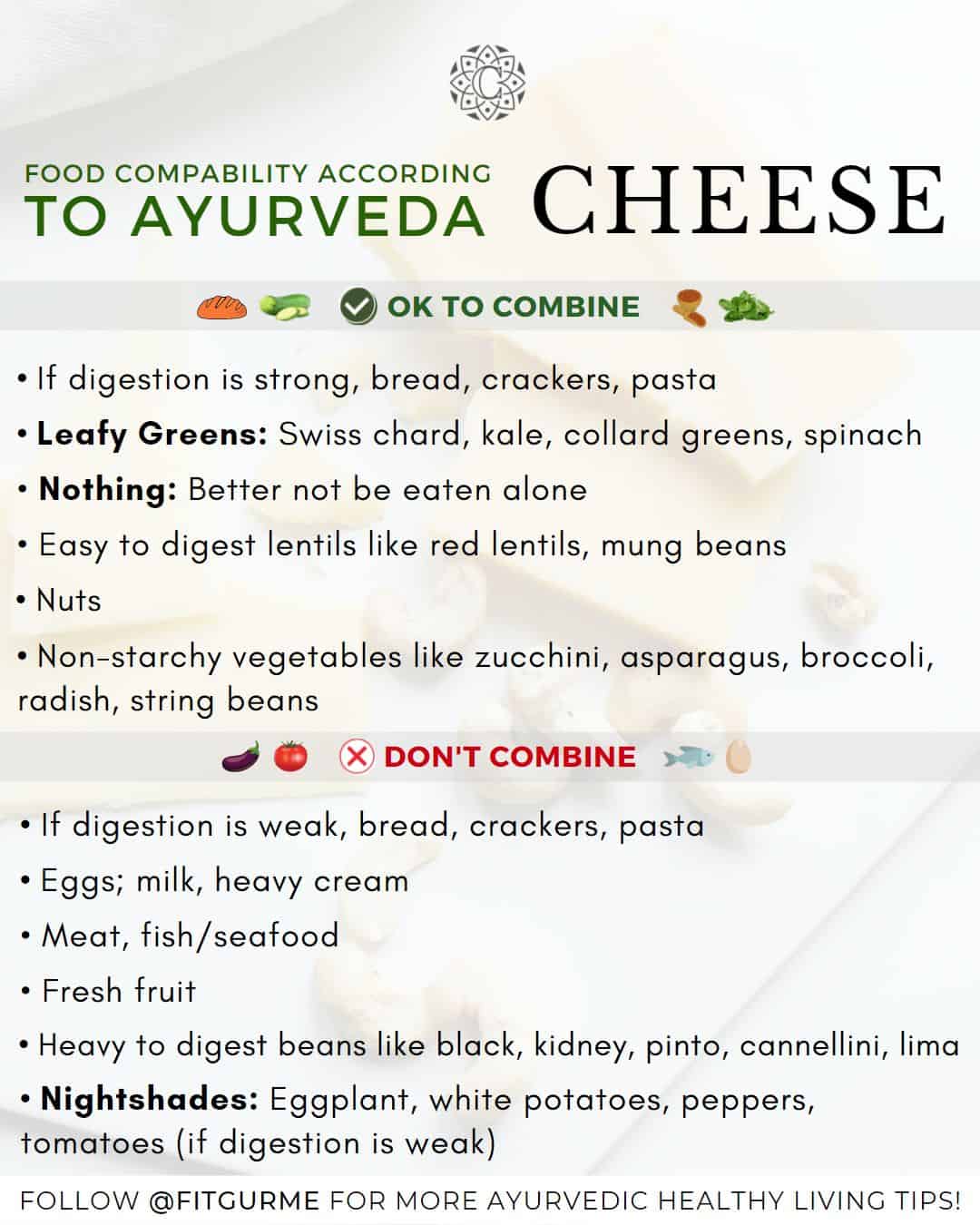 cheese food compatibility